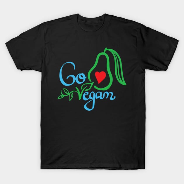 Go Vegan T-Shirt by Gift Designs